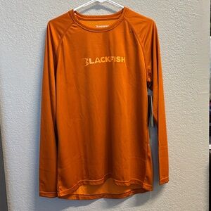 Men's Blackfish Guide Long Sleeve Shirt (Orange) - Size S